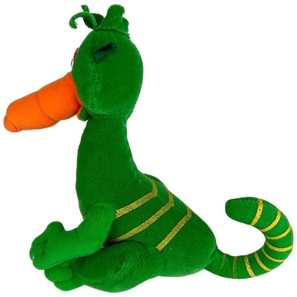 Chartwells Green Striped Vegetarius Plush Stuffed Animal Toy Carrot Nose VTG - Picture 7 of 8